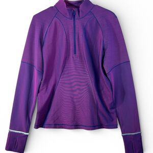 NWT Lululemon Two-Tone Ombre Reflective Half-Zip Pullover. 12 LW3GOBS